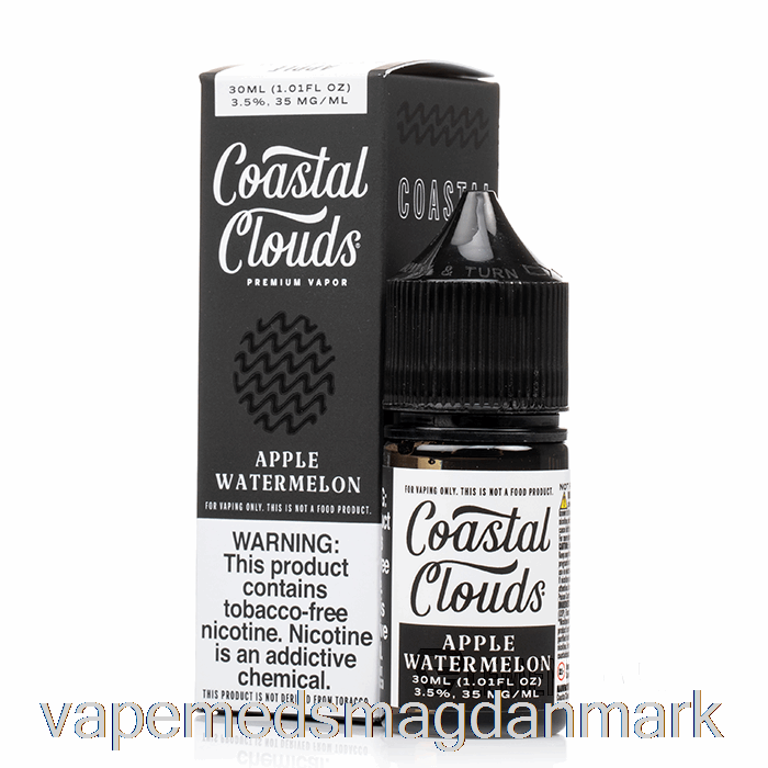 Vape Juice æble Vandmelon Salt - Coastal Clouds Co. - 30ml 35mg